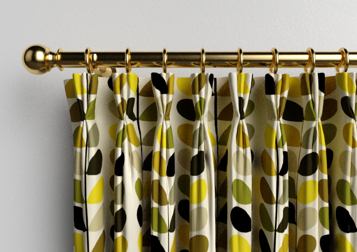 Orla Kiely Multi Stem, Yellow - Made to Measure Curtains - Image 11